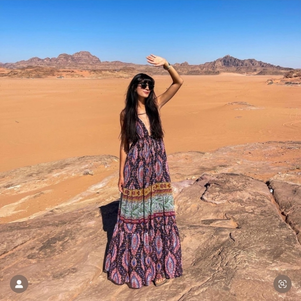 Zara Paisley Print Flowy Maxi Dress - Picture 3 of 16